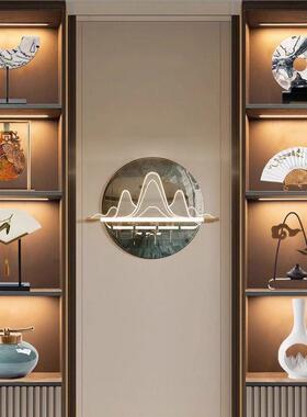 宋代美学小宋代美学新中式客厅开放格酒柜书房民宿茶室博古架家居