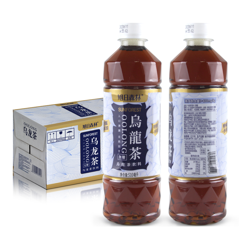 旭日森林0糖0脂乌龙茶饮料500ml*15瓶整箱入口清潤自然回甘乌龙茶 - 图2