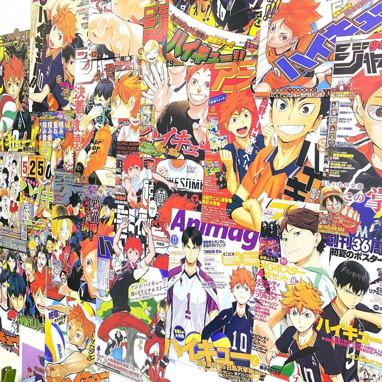 排球少年A4卡通动漫海报墙贴日向翔阳影山飞雄房间卧室墙面装饰画,淘宝优惠券,粉丝福利购,淘宝优惠卷