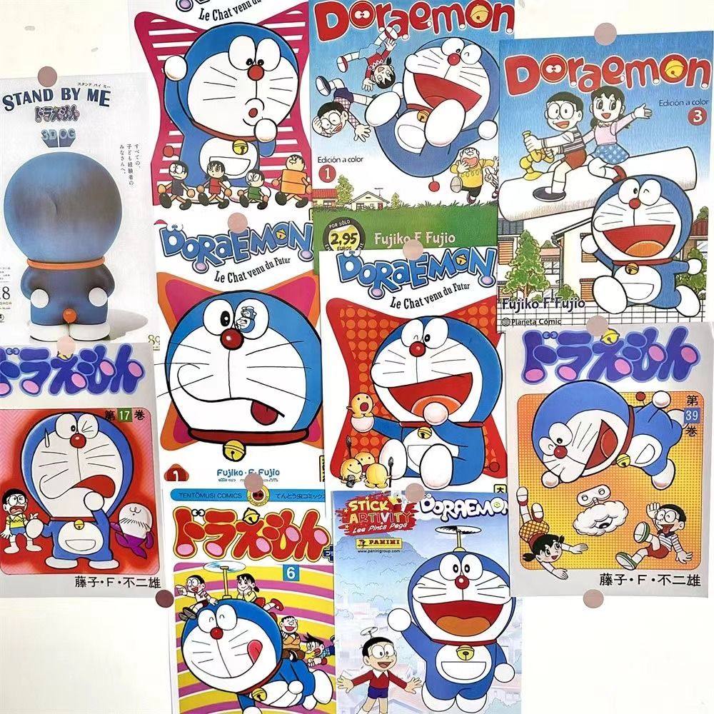 哆啦A梦复古ins海报二次元古早原画墙面卡通装饰宿舍卧室背景墙贴,淘宝优惠券,粉丝福利购,淘宝优惠卷