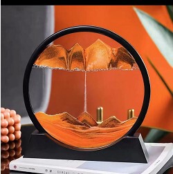 桌面摆件科技感沙画艺术流沙新房子乔迁礼物送朋友客厅开放格摆件