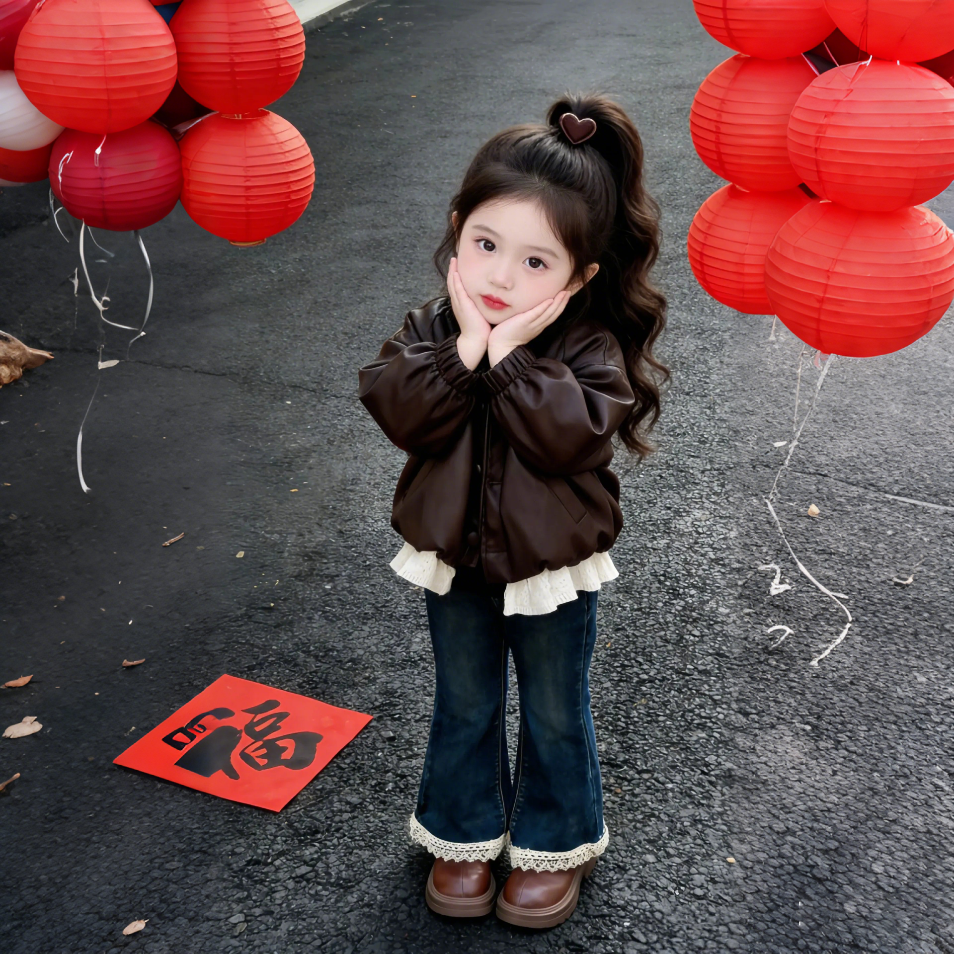 女童秋冬皮衣外套2025新款韩版洋气加厚皮夹克女宝宝保暖冬装上衣,淘宝优惠券,粉丝福利购,淘宝优惠卷