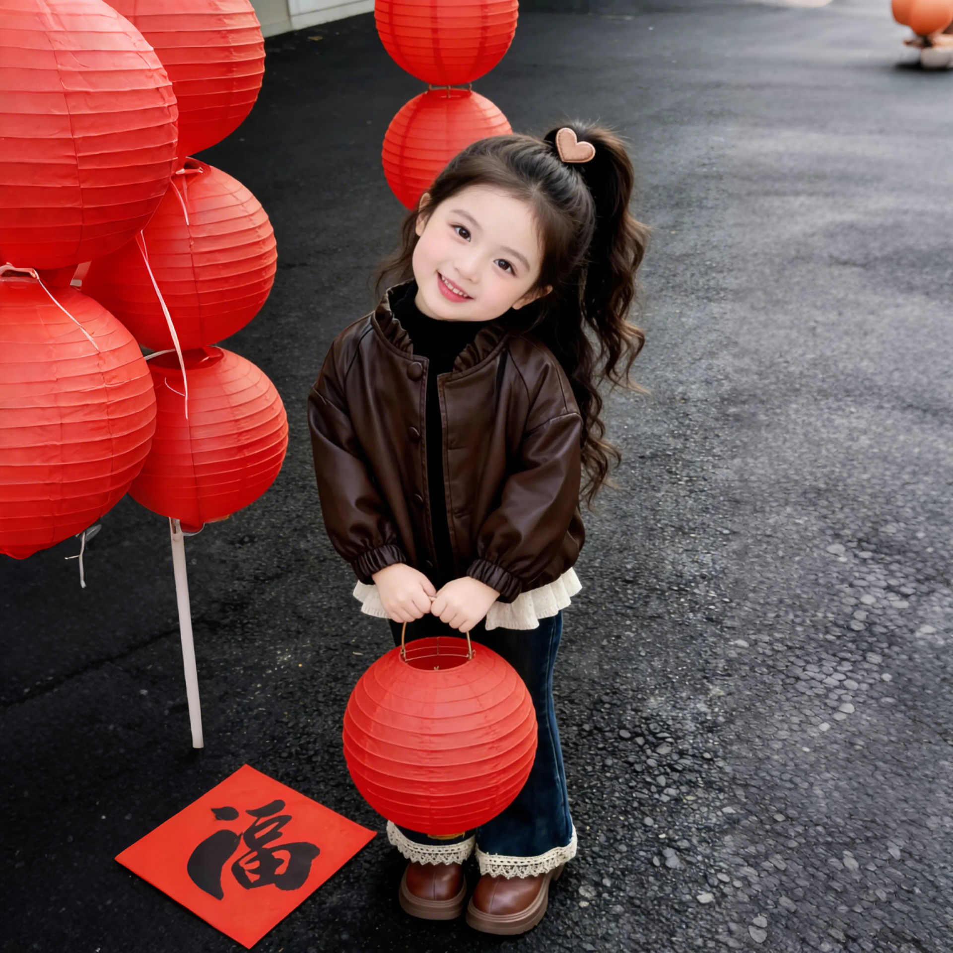 女童秋冬皮衣外套2025新款韩版洋气加厚皮夹克女宝宝保暖冬装上衣,淘宝优惠券,粉丝福利购,淘宝优惠卷