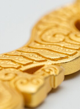 中古法铜实平好安虎符钥匙扣挂件手雕工刻XWV吊坠式饰品平安运