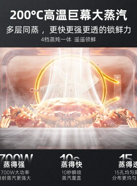 大宇（DAEWOO） WZK03微波炉微蒸烤四合一体机家用水波炉电烤箱
