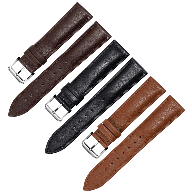 真皮卡西欧ck西铁城罗西尼手表带 曼琳美运动配件