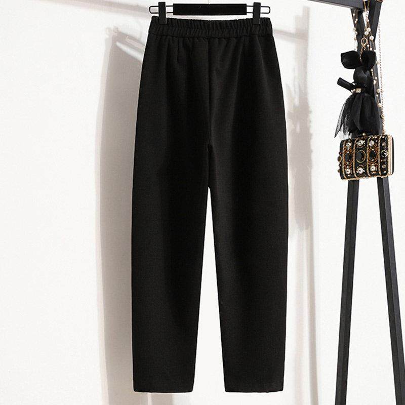 韩国咖啡色加厚毛呢裤女2025年秋冬新款胖mm梨形身材烟管阔腿裤子,淘宝优惠券,粉丝福利购,淘宝优惠卷