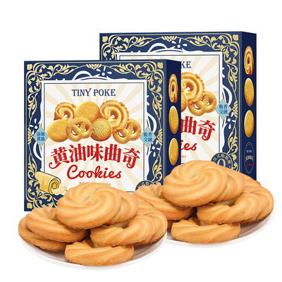 猫村长奶香原味曲奇草原鲜乳酥饼咸芝士饼干盒装休闲零食奶味礼盒