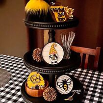 Items Mini Decoration Tiered Decor Wooden TrayTiered Flat
