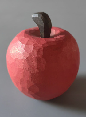 木质摆件水果客厅纯手工木雕