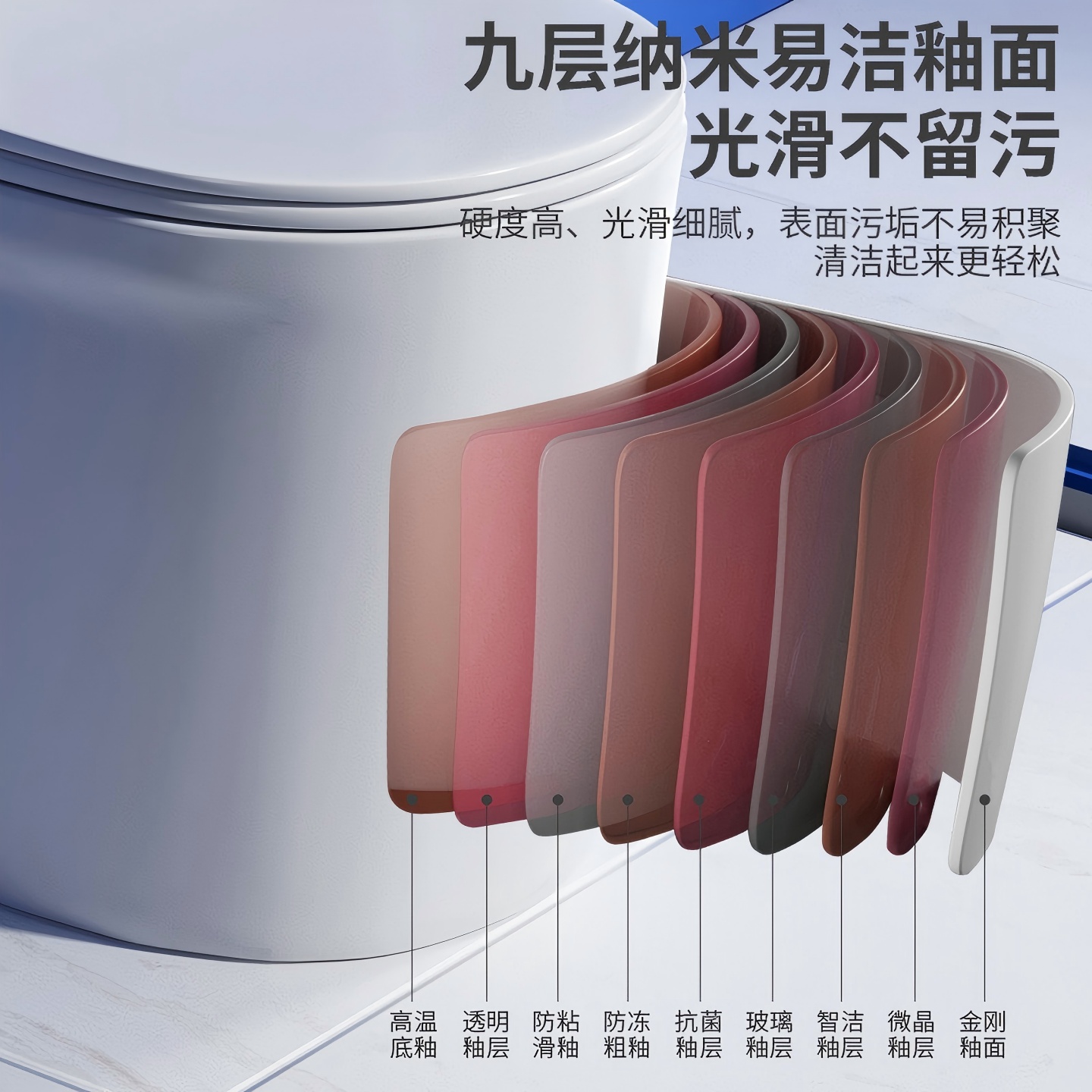 JOMOW siphon ceramic anti-freeze crack anti-bacterial toilet