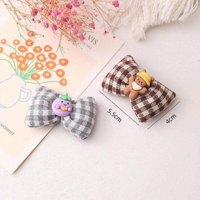 diy立体格子新品蝴蝶结手工小熊夏季发饰可爱辅料胸针包袜领结鞋,淘宝优惠券,粉丝福利购,淘宝优惠卷