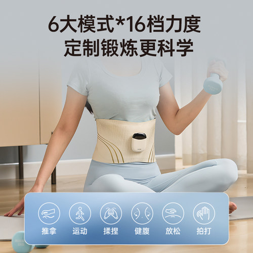 德国蓝宝腰部按摩器暴汗塑形护腰带智能健腹暖宫腰带按摩仪送礼物 - 图3