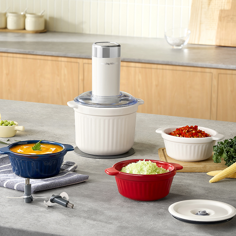 摩飞绞肉机家用备餐料理机电动多功能切菜机陶瓷碎肉机绞馅佐料机