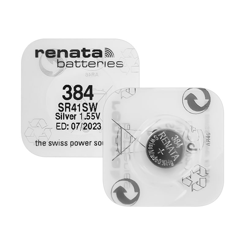 RENATA原装进口384/SR41SW手表电池AG3/LR41纽扣电子392石英表体-图3