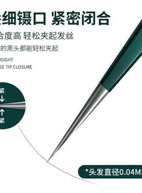 超尖细细胞夹镊子粉刺夹粉刺针去黑头夹子祛痘针新手女士美容神器