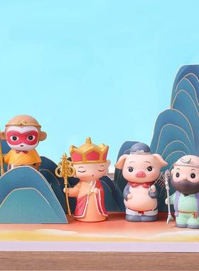 国潮西游记大闹天宫盲盒摆件潮玩创意公仔工艺品办公桌面装饰礼品