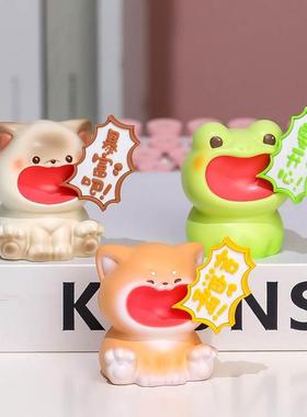 喊妈小摆件办公室工位装饰桌面摆件送妈生日礼物新款卡通解压公仔