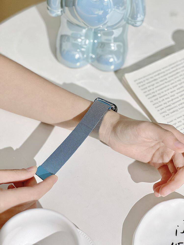 适用小米手环9pro表带新款米兰磁吸渐变色表带小米8Pro金属米兰磁吸腕带8PRO腕带NFC创意小众男女通用表带,淘宝优惠券,粉丝福利购,淘宝优惠卷