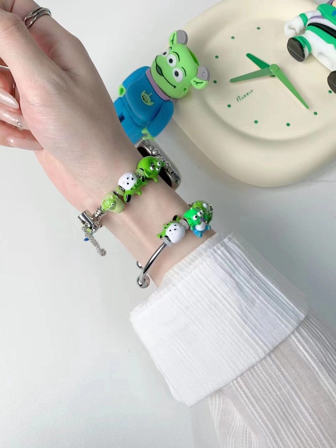 适用红米watch4表带新款多巴胺卡通串珠表链红米watch3代青春版个性小香风女表链学生Redmi3/2/1代表带,淘宝优惠券,粉丝福利购,淘宝优惠卷