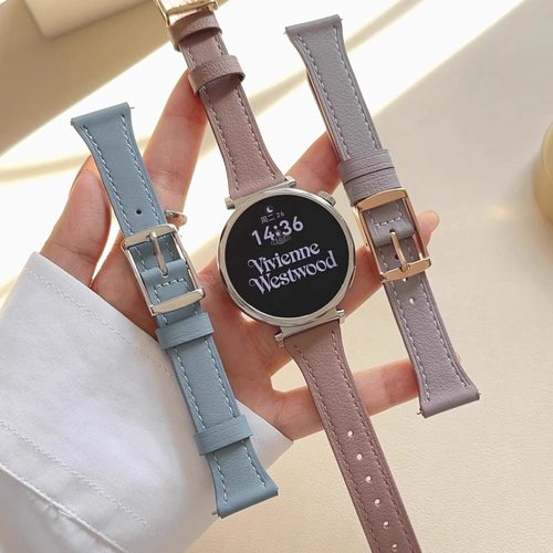 适用华为gt5表带新款GT5Pro荔枝纹秋冬真皮方扣腕带watch4/3Pro小蛮腰gt4/gt3真牛皮18mm高级感41mm表带46mm - 图0