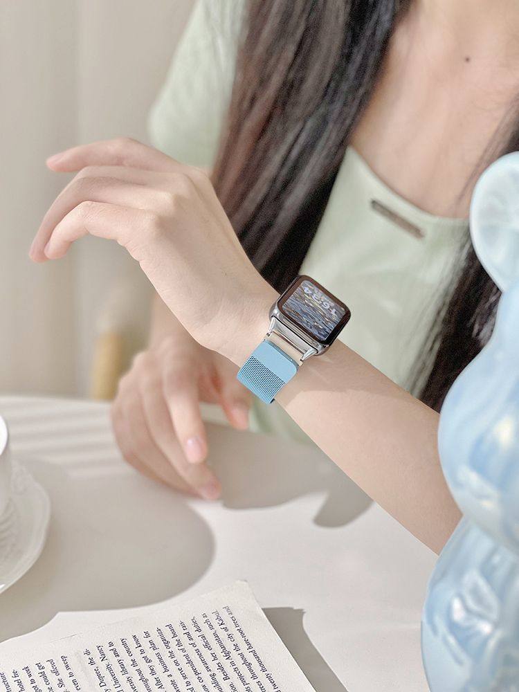 适用小米手环9pro表带新款米兰磁吸渐变色表带小米8Pro金属米兰磁吸腕带8PRO腕带NFC创意小众男女通用表带,淘宝优惠券,粉丝福利购,淘宝优惠卷