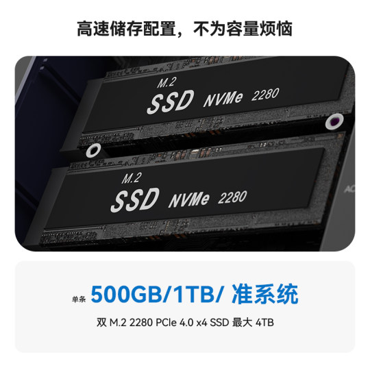 「稳静办公」零刻 EQi12 迷你主机 Intel酷睿 1220P/12450H/12650H 超静音商务办公台式电脑mini主机