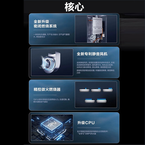 海尔燃气热水器室外机KW5家用天然气密闭稳燃恒温防冻旗舰TF3 - 图1