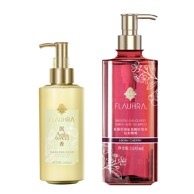 FLAUHRA氨基酸洗发水蓬松控油+FLAUHRA身体乳秋冬保湿舒缓组合