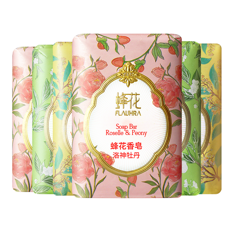 【蜂花】檀香玫瑰茉莉香皂125g*6块