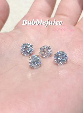原色蓝莫桑 8mm钻2ct F136钛合金内螺纹耳骨钉耳蜗钉 贵彩色定制