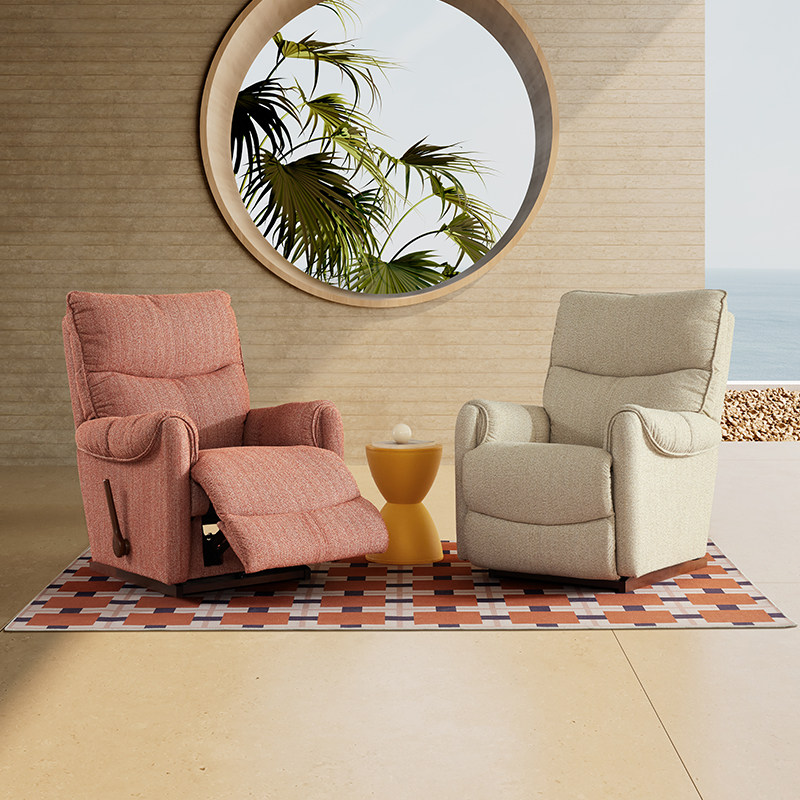 【新品】LAZBOY乐至宝功能布艺沙发阳台防晒进口懒人椅535睡美人,淘宝优惠券,粉丝福利购,淘宝优惠卷