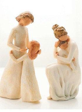 北欧人物树脂手工雕塑摆件u客厅艺术人像家居装饰品摆设纪念礼物