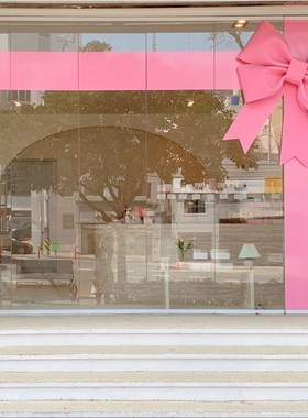 圣诞节日蝴蝶结橱窗门头装饰摆件