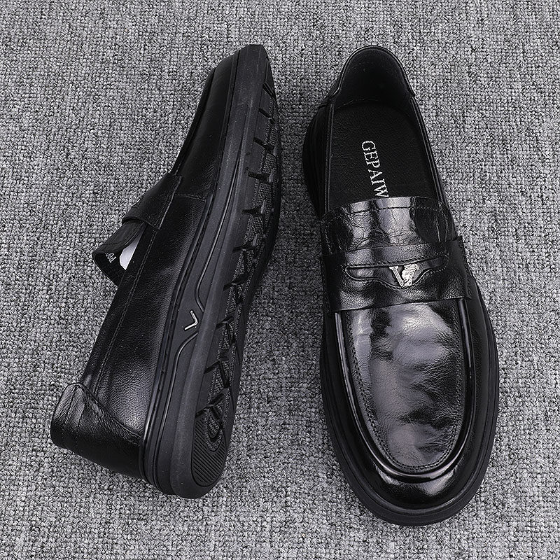 广州纯皮男鞋2025新款男士一脚蹬商务百搭头层牛皮韩版休闲皮鞋潮,淘宝优惠券,粉丝福利购,淘宝优惠卷