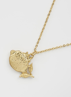 【彼得兔联名 】Fable彼得兔柠檬珐琅彩项链原创设计锁骨链送女友