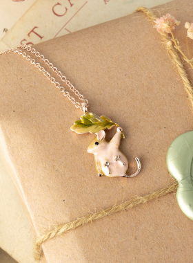 Fable珐琅彩夏季可爱女项链