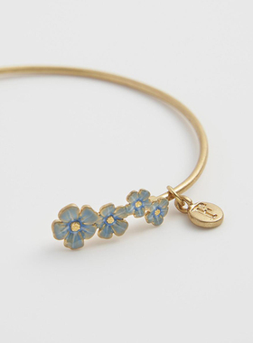 Fable勿忘我珐琅彩可调节手镯精致百搭高级感小众设计礼物送女友