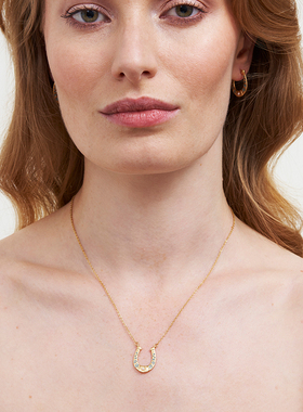 【自营】Fable珍珠马蹄珐琅彩项链首饰品女款吊坠高级感锁骨年