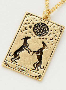 心愿项链Fable珐琅彩方牌女生