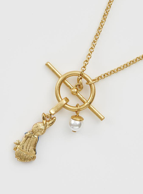 【戚薇同款】彼得兔联名Fable彼得兔OT扣珐琅彩项链锁骨链送女友