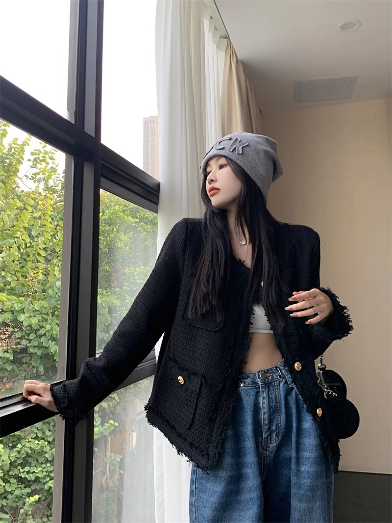 小香风春季法式名媛外套，秋天给自己整上一件贵妇气质的小香风外套-第4张图片-提都小院