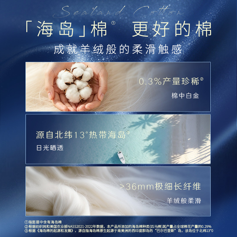 高洁丝海岛奢宠棉卫生巾超薄夜用日用防漏姨妈巾官方旗舰店
