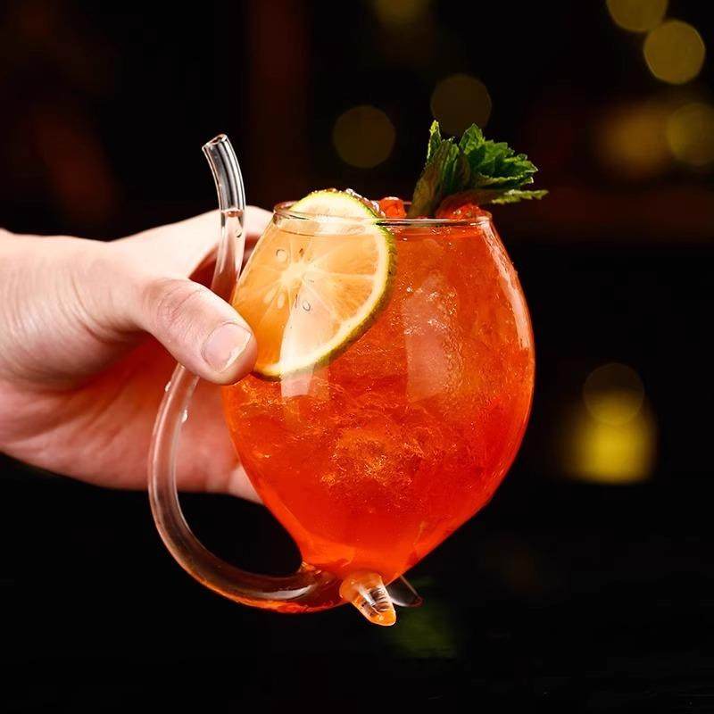 鸡尾酒杯创意异性杯吸血鬼杯小鸟杯分子酒杯酒吧斜口豌豆杯果汁杯,淘宝优惠券,粉丝福利购,淘宝优惠卷