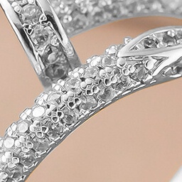 2025跨境时尚轻奢镶钻微镶钻铜戒子新款钉子设计不掉色指环