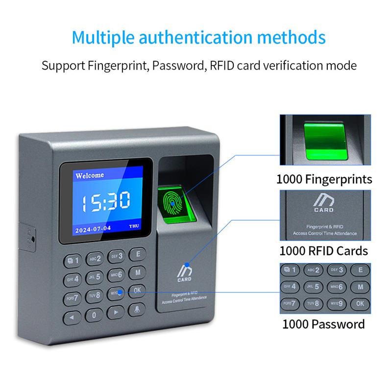 Electronic access control system set fingerprint access control lock electromagnetic lock magnetic lock access control system all-in-one machine swipe card attendance
