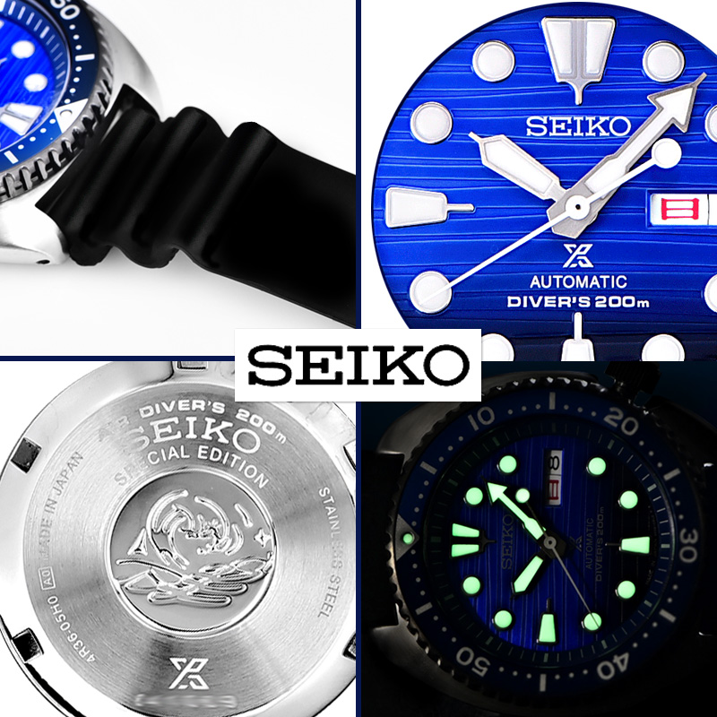 日本Seiko精工Prospex海洋公益鲍鱼水鬼潮男士手表机械表SRPC91J1