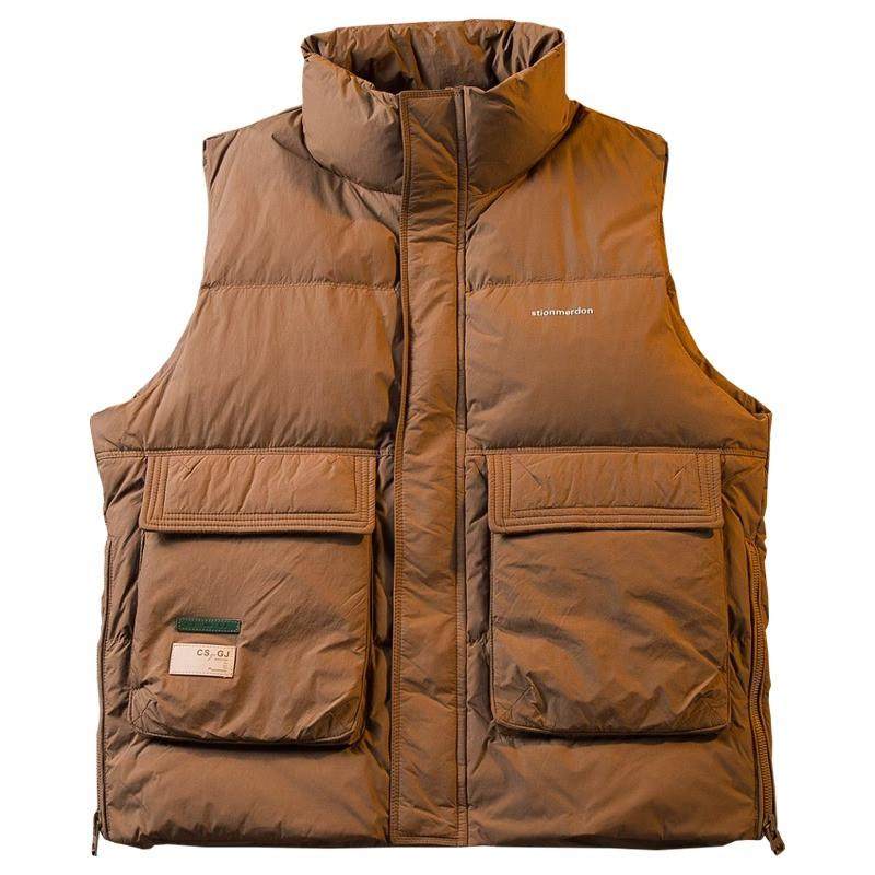 高端无袖羽绒服马甲男士冬季2025年新款立领加厚坎肩背心外套男款,淘宝优惠券,粉丝福利购,淘宝优惠卷