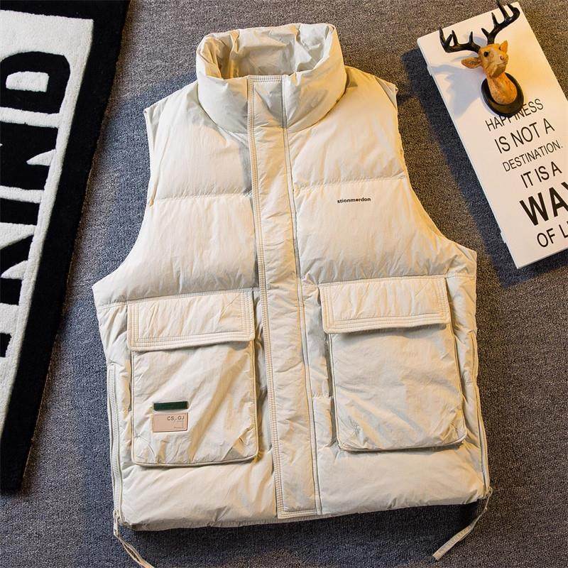 高端无袖羽绒服马甲男士冬季2025年新款立领加厚坎肩背心外套男款,淘宝优惠券,粉丝福利购,淘宝优惠卷