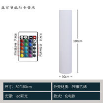 Real Lights Castle Shining Cylindrical Floor Lamp Outdoor Solar Lamp Waterproof Vertical Hotel Villa Decorated Aisle Courtyard